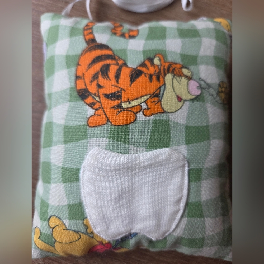 Vintage Hand Made Winnie the Pooh Tooth Fairy Mini Pillow with hanging strap - Picture 4 of 9